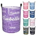 Custom Name Laundry Hamper, Personalized Laundry Baskets with Name for Boys Girls Women Men, Customized Collapsible Dirty Clothes Hamper Easy Storage Gifts for Bedroom Bathroom Living Room