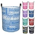 Custom Name Laundry Hamper, Personalized Laundry Baskets with Name for Boys Girls Women Men, Customized Collapsible Dirty Clothes Hamper Easy Storage Gifts for Bedroom Bathroom Living Room