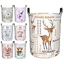 Custom Name Laundry Hamper, Personalized Laundry Baskets with Name for Boys Girls Women Men, Customized Collapsible Dirty Clothes Hamper Easy Storage Gifts for Bedroom Bathroom Living Room