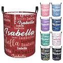 Custom Name Laundry Hamper, Personalized Laundry Baskets with Name for Boys Girls Women Men, Customized Collapsible Dirty Clothes Hamper Easy Storage Gifts for Bedroom Bathroom Living Room