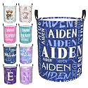 Custom Name Laundry Hamper, Personalized Laundry Baskets with Name for Boys Girls Women Men, Customized Collapsible Dirty Clothes Hamper Easy Storage Gifts for Bedroom Bathroom Living Room