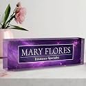 Custom Name Plate for Desk, Desk Name Plate Personalized Acrylic Office Desk Decor for Women and Men, Employee Appreciation Gifts Office Gifts for Boss, Manager, Teacher, Nurse