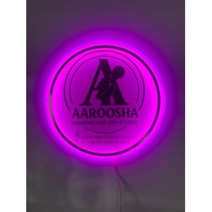 custom neon sign board 16x16 inch  personalized led name light for shop salon spa office boutique club bar bakery startup outlet cart kart cabin meeting room conferrence room hospital clinic home wall decor  backlit sign for branding room decoration events amp gift customize