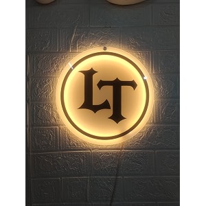 custom acrylic backlit led light sign board for office shop amp business branding  personalized logo name board with led glow