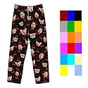 Custom Pajamas Pants Plaid Personalized Funny PJ Pant Design with Face Pajama for Men Women Dog Pet