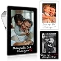 Custom Picture Visor Clips For Dad - Meanfull Fathers Day Gift - Personalized Car Visor Photo Clip - Acrylic Car Picture Holder Gifts Daddy - Fathers Day Giftss For Dad - Drive Safe Daddy I Love You Gift