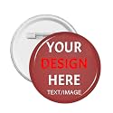 Custom Pins With Your Picture Text Logo Name Photo, Personalized Pins Buttons Custom Gift