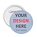 Custom Pins With Your Picture Text Logo Name Photo, Personalized Pins Buttons Custom Gift