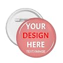 Custom Pins With Your Picture Text Logo Name Photo, Personalized Pins Buttons Custom Gift