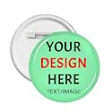 Custom Pins With Your Picture Text Logo Name Photo, Personalized Pins Buttons Custom Gift