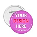 Custom Pins With Your Picture Text Logo Name Photo, Personalized Pins Buttons Custom Gift