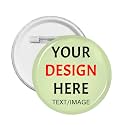 Custom Pins With Your Picture Text Logo Name Photo, Personalized Pins Buttons Custom Gift