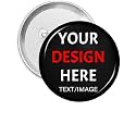 Custom Pins With Your Picture Text Logo Name Photo, Personalized Pins Buttons Custom Gift