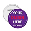 Custom Pins With Your Picture Text Logo Name Photo, Personalized Pins Buttons Custom Gift