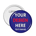 Custom Pins With Your Picture Text Logo Name Photo, Personalized Pins Buttons Custom Gift
