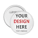 Custom Pins With Your Picture Text Logo Name Photo, Personalized Pins Buttons Custom Gift