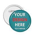 Custom Pins With Your Picture Text Logo Name Photo, Personalized Pins Buttons Custom Gift