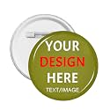 Custom Pins With Your Picture Text Logo Name Photo, Personalized Pins Buttons Custom Gift