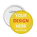 Custom Pins With Your Picture Text Logo Name Photo, Personalized Pins Buttons Custom Gift