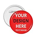 Custom Pins With Your Picture Text Logo Name Photo, Personalized Pins Buttons Custom Gift