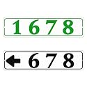 Custom Reflective Address Sign, Personalized House Numbers Plaque 10"x3.15"
