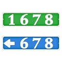 Custom Reflective Address Sign, Personalized House Numbers Plaque 10"x3.15"