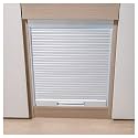 Custom Roll Up Cabinet Doors, ABS Sliding Folding Closet Door with Assembly Hardware &amp; Handle, Retractable Rolling Shutter Doors for Home Office Study, W*H_75x105cm (29.5x41.3), White