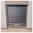 Custom Roll Up Cabinet Doors, ABS Sliding Folding Closet Door with Assembly Hardware &amp; Handle, Retractable Rolling Shutter Doors for Home Office Study, W*H_75x65cm (29.5x25.6), Black