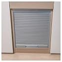 Custom Roll Up Cabinet Doors, ABS Sliding Folding Closet Door with Assembly Hardware &amp; Handle, Retractable Rolling Shutter Doors for Home Office Study, W*H_85x65cm (33.5x25.6), Grey