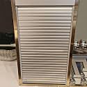Custom Size Tambour Door &amp; Track Sets w/Handle, Silver Decorative Straight Pull Down Door, Commercial Home Multifold Retractable Door(60x85cm (23.6x33.5in))