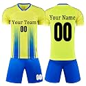 Custom Soccer Jersey Sports Team Training Soccer Uniforms Personalized Name Number Logo Soccer Jerseys for Kids Youth Men