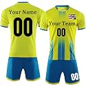 Custom Soccer Jersey Sports Team Training Soccer Uniforms Personalized Name Number Logo Soccer Jerseys for Kids Youth Men