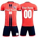 Custom Soccer Jersey Sports Team Training Soccer Uniforms Personalized Name Number Logo Soccer Jerseys for Kids Youth Men