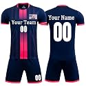 Custom Soccer Jersey Sports Team Training Soccer Uniforms Personalized Name Number Logo Soccer Jerseys for Kids Youth Men