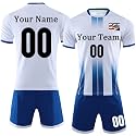 Custom Soccer Jersey Sports Team Training Soccer Uniforms Personalized Name Number Logo Soccer Jerseys for Kids Youth Men