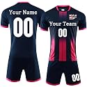 Custom Soccer Jersey Sports Team Training Soccer Uniforms Personalized Name Number Logo Soccer Jerseys for Kids Youth Men