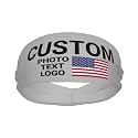 Custom Sports Headband Sweatband Bandana Add Your Photo Logo Text Number, Bulk Customized Unisex Sports Moisture Wicking Breathable Elastic