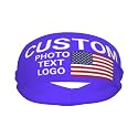 Custom Sports Headband Sweatband Bandana Add Your Photo Logo Text Number, Bulk Customized Unisex Sports Moisture Wicking Breathable Elastic