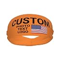 Custom Sports Headband Sweatband Bandana Add Your Photo Logo Text Number, Bulk Customized Unisex Sports Moisture Wicking Breathable Elastic