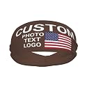 Custom Sports Headband Sweatband Bandana Add Your Photo Logo Text Number, Bulk Customized Unisex Sports Moisture Wicking Breathable Elastic