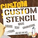 Custom Stencils for Spray Painting Make Your Own Stencil Personalized with Logo/Text for Wood Ceramic Plastic