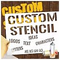 Custom Stencils for Spray Painting, Personalized with Logo/Text, Multi-Use Letter Stencils for Wood, Paper, Fabric, Ceramic, Plastic - A3 - Polyester Film - 11.7 x 16.5 inches