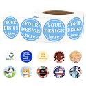 Custom Stickers Roll - Personalized Waterproof Logo Labels for Business