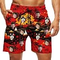 Custom Swim Trunks Men Personalized Funny Swim Beach Shorts with Faces on Them Custom Birthday Gifts for Men
