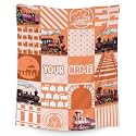 Custom Train Blanket for Boys - 40x50 Inches Crib Size - Soft Fuzzy Warm Throws Gifts - Orange Cute Throw Blanket for Couch, Sofa