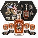 Custom Veterans Day Gifts, American 250th Anniversary Whiskey Decanter Set