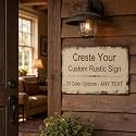 Custom Vintage Metal Sign Personalized with Your Text Number