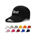 Custom4U Custom Embroidered Baseball Cap Trucker Hat Men Women Text/Logo