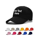 Custom4U Custom Embroidered Baseball Cap Trucker Hat Men Women Text/Logo