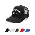 Custom4U Custom Embroidered Baseball Cap Trucker Hat Men Women Text/Logo